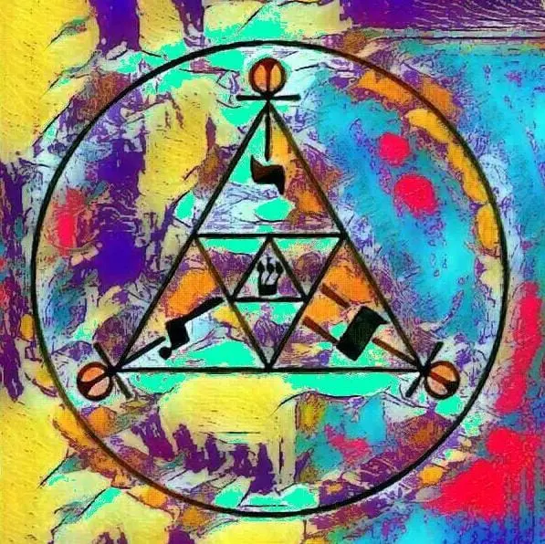 Símbolo compensador de energía André Phillipe modificado por Dr. Gonzalo Andina